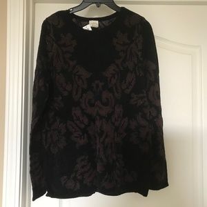 Chico’s black and brown sweater